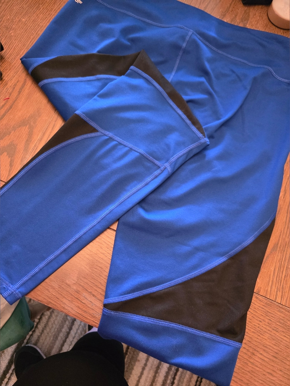 Fabletics Demi Lovato Royal Blue High-Waist Panel Leggings XL - Picture 4 of 6